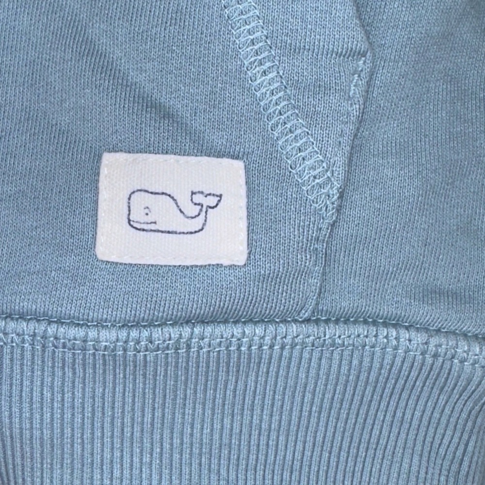 Vineyard Vines Blue Gray Crewneck Single Pocket Pullover Sweater Size 5 - Picture 4 of 4